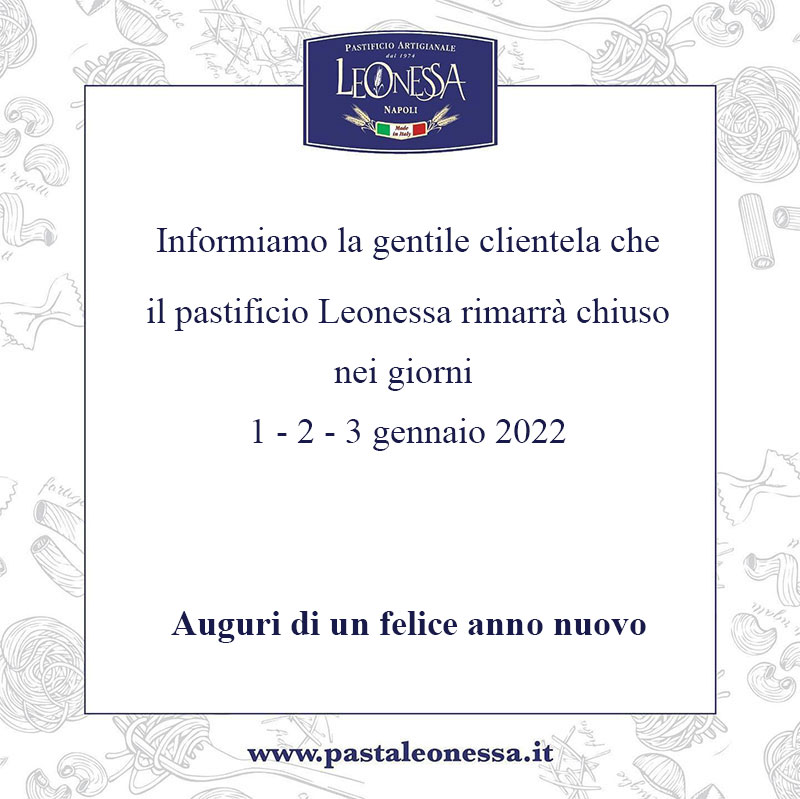 Chiusura Natalizia 2021